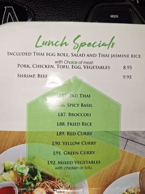 Menu photo 8 I Thai Kitchen Las Vegas, NV