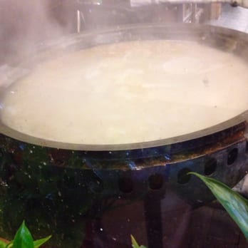 Gom Tang E - They cook their broth in this huge pot for hours!!! - Korean Near Me - Centreville, Virginia