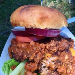 Chili cheeseburger!! Delicious! Chili cheeseburger!! Delicious!