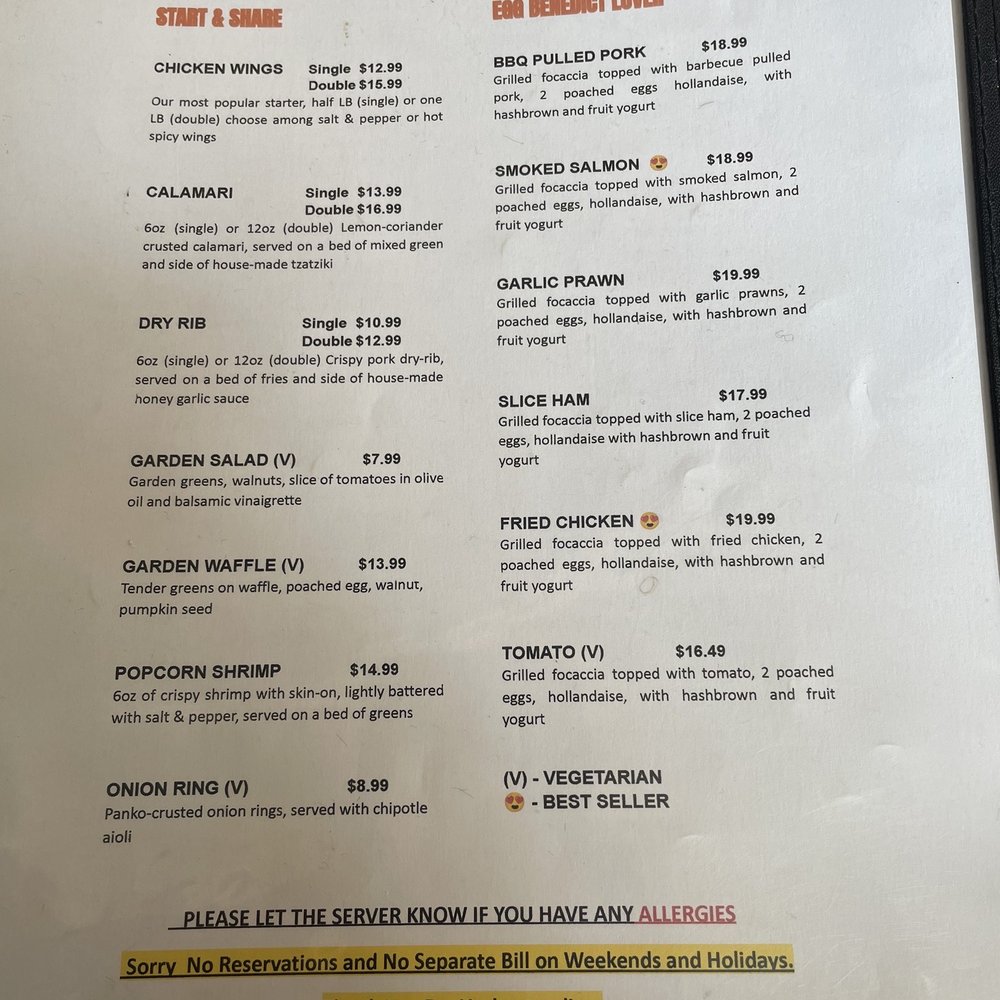 Cannery Cafe - Menu Oct 2022 - Canadian (New) Near Me - Richmond, British Columbia