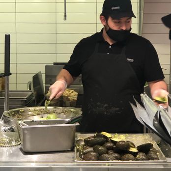 Chipotle Mexican Grill - Making fresh guacamole - Fast Food Near Me - Easton, Pennsylvania