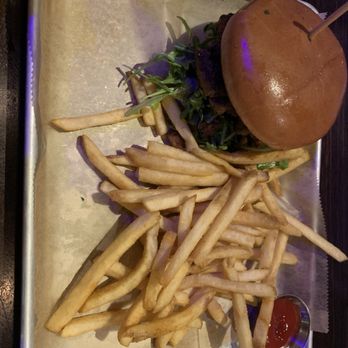 From the Earth Brewing Company - D&B Burger with side of fries - Gastropubs Near Me - Roswell, Georgia From the Earth Brewing Company - D&B Burger with side of fries - Gastropubs Near Me - Roswell, Georgia