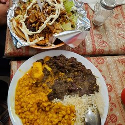 Curry Express - Doner sandwich on the top and the vegetarian combo on the bottom. Delicious!