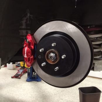 Enthusiast Auto Care - Rear Brembo brake caliper, Stoptech rotor, and Endless brake pads installed by Eugene. - Auto Repair Near Me Enthusiast Auto Care - Rear Brembo brake caliper, Stoptech rotor, and Endless brake pads installed by Eugene. - Auto Repair Near Me