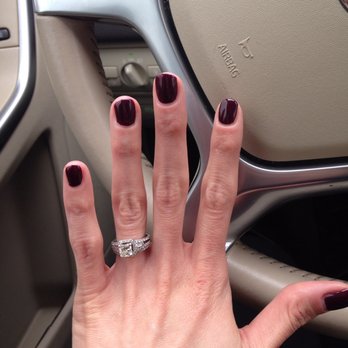 007 Nails - Dark maroon shellac from 007 Nails. - Nail Salons Near Me - Madison, Wisconsin