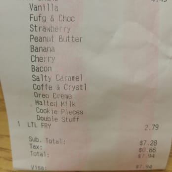 Five Guys - I got a milkshake with all the flavors added  including bacon which turned out to be the most unusual milkshake I've ever drank - Burgers Near Me - Studio City, California