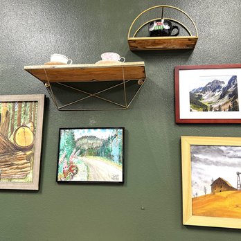 Perks Espresso & Deli - Some artwork for sale made by locals - Delis Near Me - Concrete, Washington Perks Espresso & Deli - Some artwork for sale made by locals - Delis Near Me - Concrete, Washington