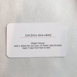 Golden Bamboo Vegetarian - Here for the grand opening. Located right by togos!