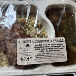 Carne Diem - Turkey Mushroom Marsala to go dinner in packaging