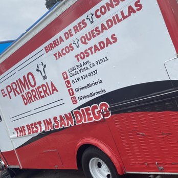El Primo Birrieria - El Primo Birrieria located in the Grocery Outlet parking lot!! - Food Trucks Near Me - San Diego, California