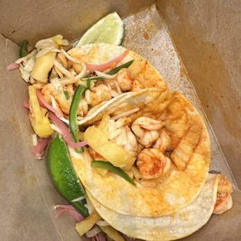 Leslie's Kitchen - Spicy shrimp taco - New American Near Me - Brooklyn, New York Leslie's Kitchen - Spicy shrimp taco - New American Near Me - Brooklyn, New York
