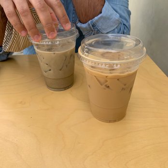 Constellation Coffee - We got a hojicha and a rose vanilla latte with oat milk. - Coffee & Tea Near Me - Los Angeles, California