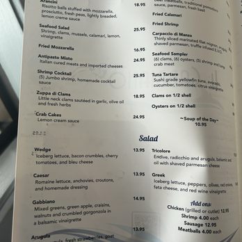 IL Gabbiano - Menu - Italian Near Me - New Haven, Connecticut