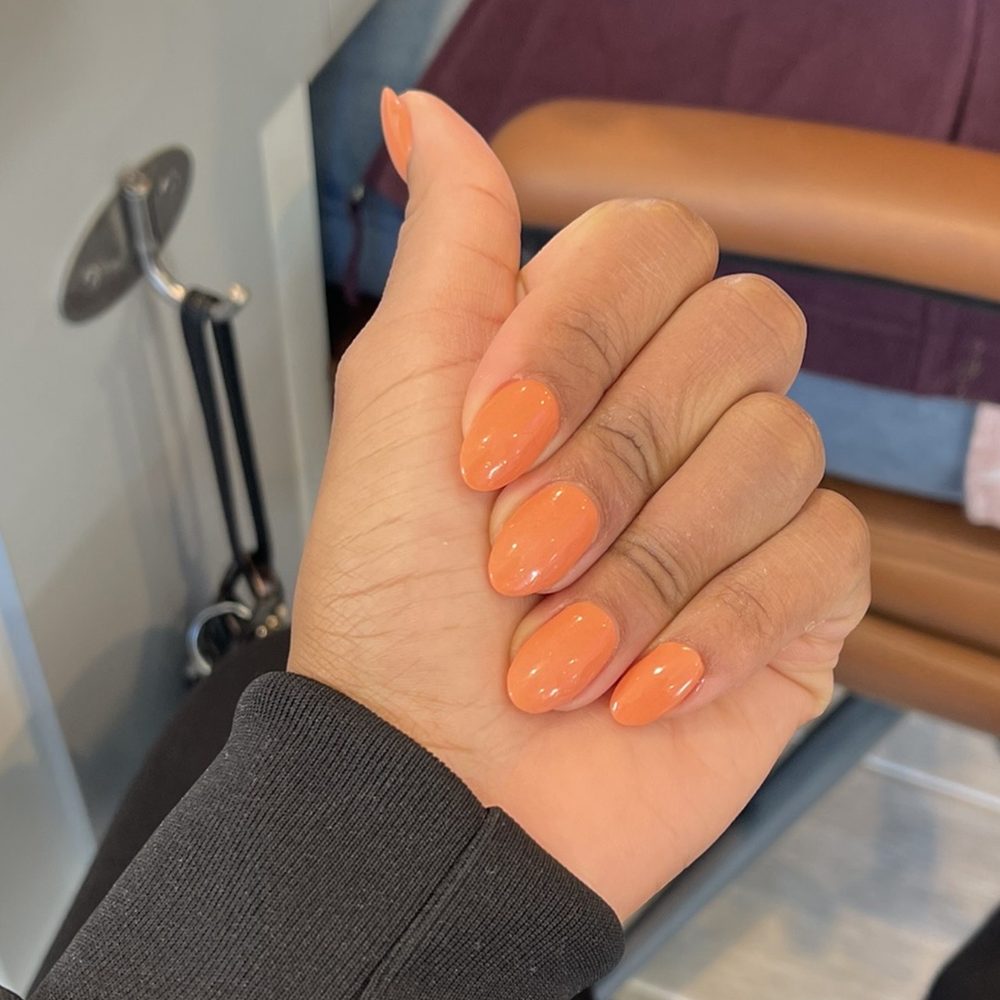 Dip Powder on natural nails Dip Powder on natural nails