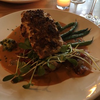 Watershed Cafe - Crusted Salmon - New American Near Me - Leavenworth, Washington Watershed Cafe - Crusted Salmon - New American Near Me - Leavenworth, Washington