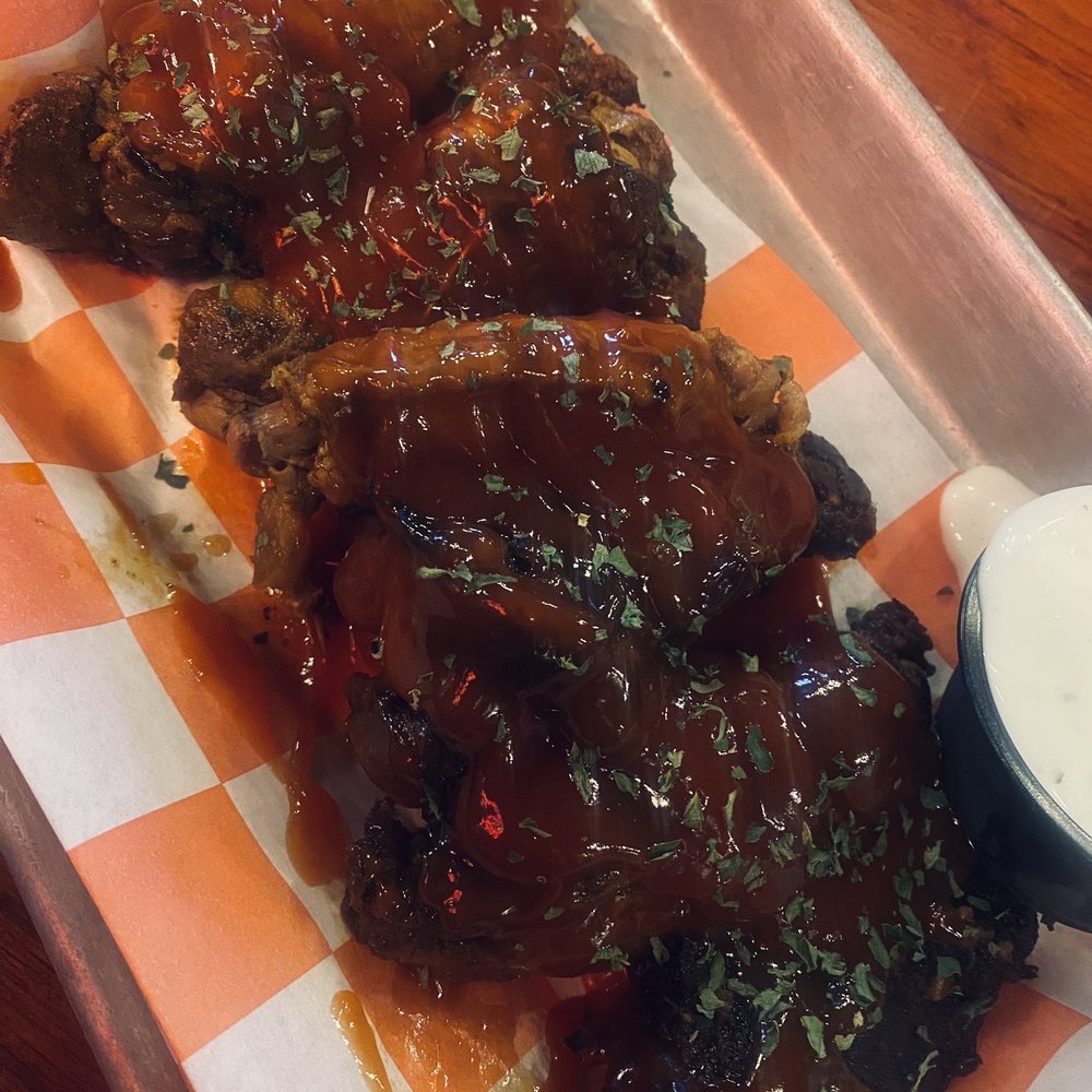 Pig & Brew - Barbecued smoked wings - Barbeque Near Me - Richmond, Virginia Pig & Brew - Barbecued smoked wings - Barbeque Near Me - Richmond, Virginia