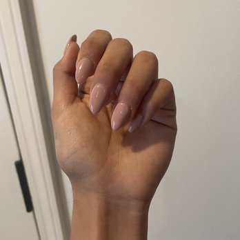 Pretty Nails - Nude almond gel acrylic nails - Nail Salons Near Me - Marietta, Georgia Pretty Nails - Nude almond gel acrylic nails - Nail Salons Near Me - Marietta, Georgia