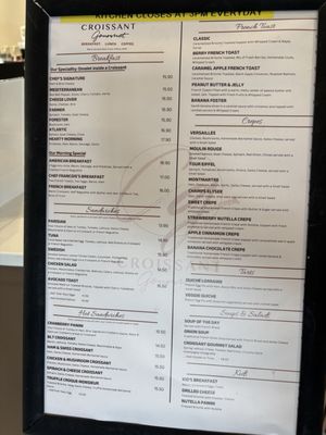 Menu photo 1 Croissant Gourmet Winter Park, FL Menu photo 1 Croissant Gourmet Winter Park, FL