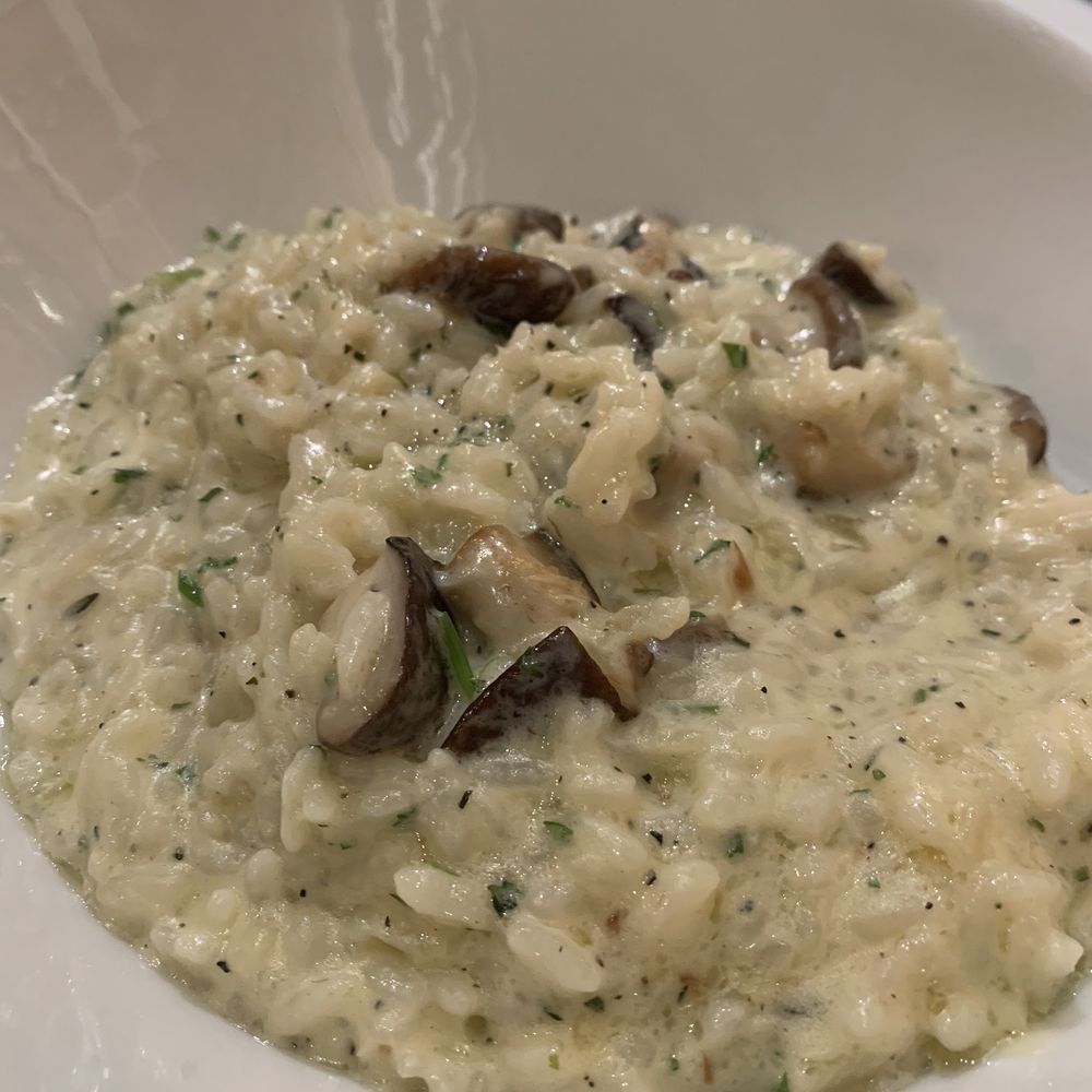 Trattoria Natalie - Risotto with shiitake mushrooms. - Italian Near Me - Los Angeles, California Trattoria Natalie - Risotto with shiitake mushrooms. - Italian Near Me - Los Angeles, California