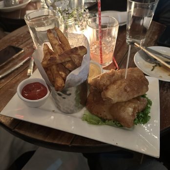 Broadstone Bar & Kitchen - Crispy Beer-Battered Fish and Chips - New American Near Me - New York, New York Broadstone Bar & Kitchen - Crispy Beer-Battered Fish and Chips - New American Near Me - New York, New York