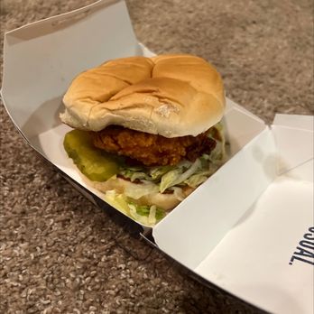Culver's - I asked for two spicy chicken sandwiches plain and this is what they gave me - Burgers Near Me - Omaha, Nebraska Culver's - I asked for two spicy chicken sandwiches plain and this is what they gave me - Burgers Near Me - Omaha, Nebraska