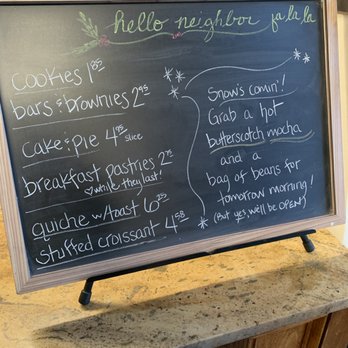 Cafe Creme - Winter menu - Coffee & Tea Near Me - Bath, Maine