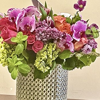 The Hidden Garden - Arrangement Name:   Vibrant Hues - Designer's Choice - Florists Near Me - Los Angeles, California