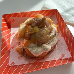 STUFFED CINNAMON ROLL Peach cobbler STUFFED CINNAMON ROLL Peach cobbler