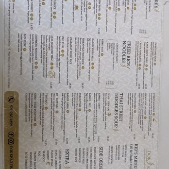 Dok Khao - Menu - Thai Near Me - Woodbridge, Virginia