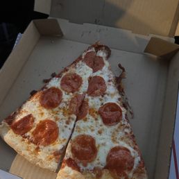 this is 1 slice of pepperoni this is 1 slice of pepperoni