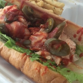 Claws - Jalapeño and siracha lobster roll - Seafood Near Me - West Sayville, New York