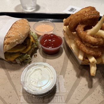Habit Burger & Grill - Double char and fries/onion rings - Burgers Near Me - Issaquah, Washington