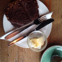 Cable co - Toasted banana bread with butter, yum!