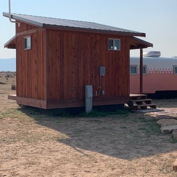 Hotel Luna Mystica - Private shower house for our trailer at Hotel Luna Mystica, Taos. - Hotels Near Me - El Prado, New Mexico Hotel Luna Mystica - Private shower house for our trailer at Hotel Luna Mystica, Taos. - Hotels Near Me - El Prado, New Mexico