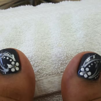 Kristy Nails - Not best pic.Hanna gave me a pedicure again,I wouldn't expect less from her. She choose the color and the design,she always picks the best. - Nail Salons Near Me - Carmichael, California