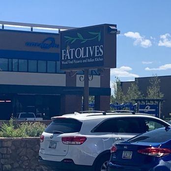 Fat Olives - Street sign - Pizza Near Me - Flagstaff, Arizona