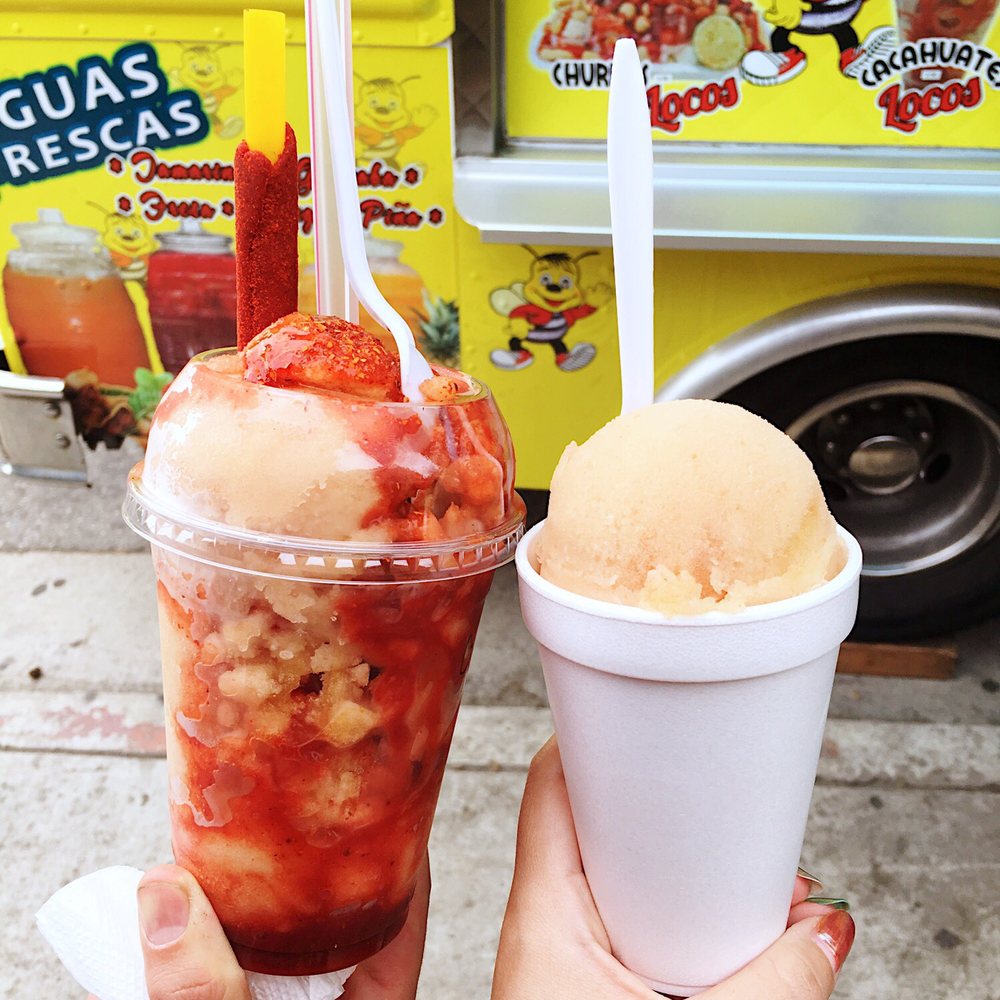 La Abispa - Tamarindo Diablito (medium) and Tamarindo Nieve (small) - Ice Cream & Frozen Yogurt Near Me - La Puente, California La Abispa - Tamarindo Diablito (medium) and Tamarindo Nieve (small) - Ice Cream & Frozen Yogurt Near Me - La Puente, California