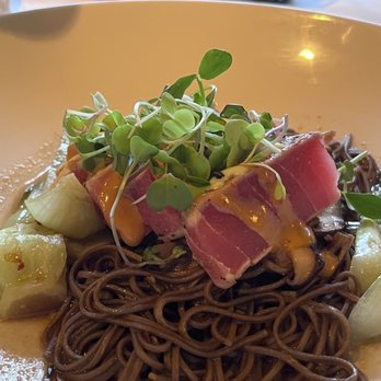 Bernardin's Restaurant - Tuna with sobi noodles - New American Near Me - Winston Salem, North Carolina Bernardin's Restaurant - Tuna with sobi noodles - New American Near Me - Winston Salem, North Carolina