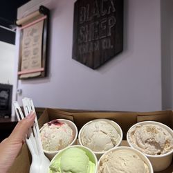 Black Sheep Cream - 7/12/22 Flight of ice cream!!