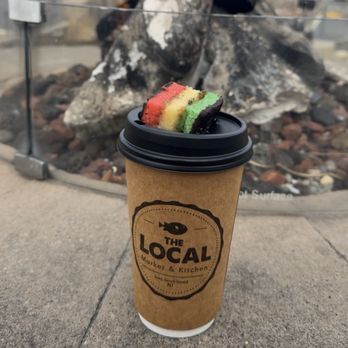 The Local Market & Kitchen - Rainbow cookie latte - Coffee & Tea Near Me - Ship Bottom, New Jersey The Local Market & Kitchen - Rainbow cookie latte - Coffee & Tea Near Me - Ship Bottom, New Jersey