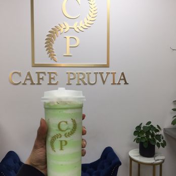 Cafe Pruvia - Honeydew swirl - Bubble Tea Near Me - Gardena, California
