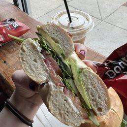 Veggie Bagel Sandwich
