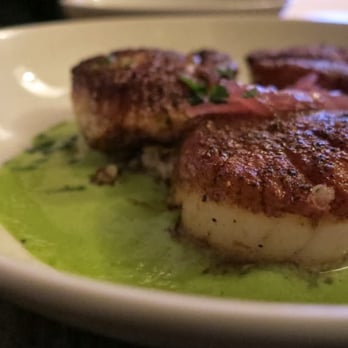 Aliment - seared scallops with thai curry and crispy quinoa - New American Near Me - San Francisco, California