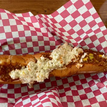 Mankins Causeway Cafe - Footling Hotdog "All The Way" - Cafes Near Me - Supply, North Carolina