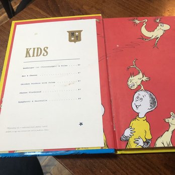 Moreland's Tavern - Kids menu! Genius!!!!!! (Yes you can read the book) - American Near Me - Washington, DC, District of Columbia Moreland's Tavern - Kids menu! Genius!!!!!! (Yes you can read the book) - American Near Me - Washington, DC, District of Columbia