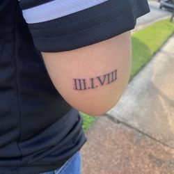 Blu Gorilla Goose Creek - My sisters birthday in roman numerals