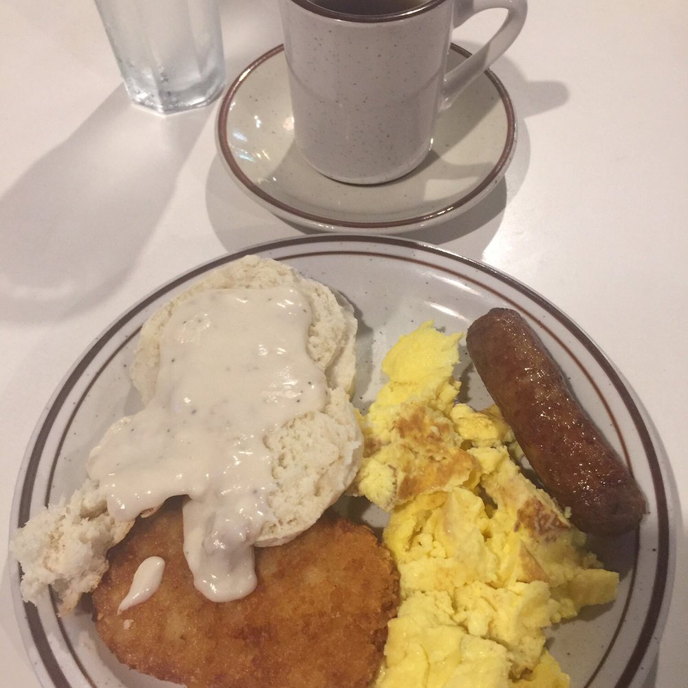 Main Street Cafe - Biscuits and gravy. With hash browns scrambled eggs and sausage. - Cafes Near Me - Bloomer, Wisconsin Main Street Cafe - Biscuits and gravy. With hash browns scrambled eggs and sausage. - Cafes Near Me - Bloomer, Wisconsin