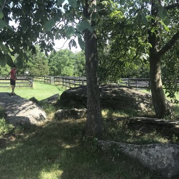 Artillery Ridge Campground - Behind our campsite fun spot for the kids to play - Horseback Riding Near Me - Gettysburg, Pennsylvania