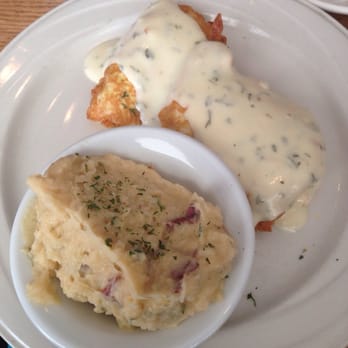 Hideaway Grille - Chicken Francaise with roasted red smashed potatoes - American Near Me - North Tonawanda, New York Hideaway Grille - Chicken Francaise with roasted red smashed potatoes - American Near Me - North Tonawanda, New York