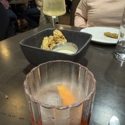Prime On The Nine - Fried pickles and a nice attempt at a smoked old fashioned.